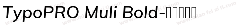 TypoPRO Muli Bold字体转换